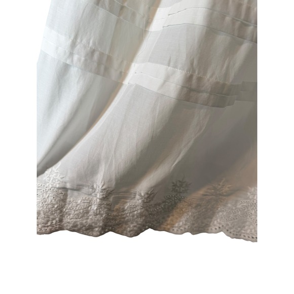 NWT Reformation Aura Skirt Ivory White Eyelet Embroidery Maxi Skirt Medium - Picture 4 of 9